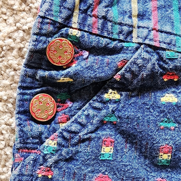 VTG Oshkosh B'Gosh Traffic Lights/Cars Overalls. Size 24 months Made in the USA - Picture 3 of 9